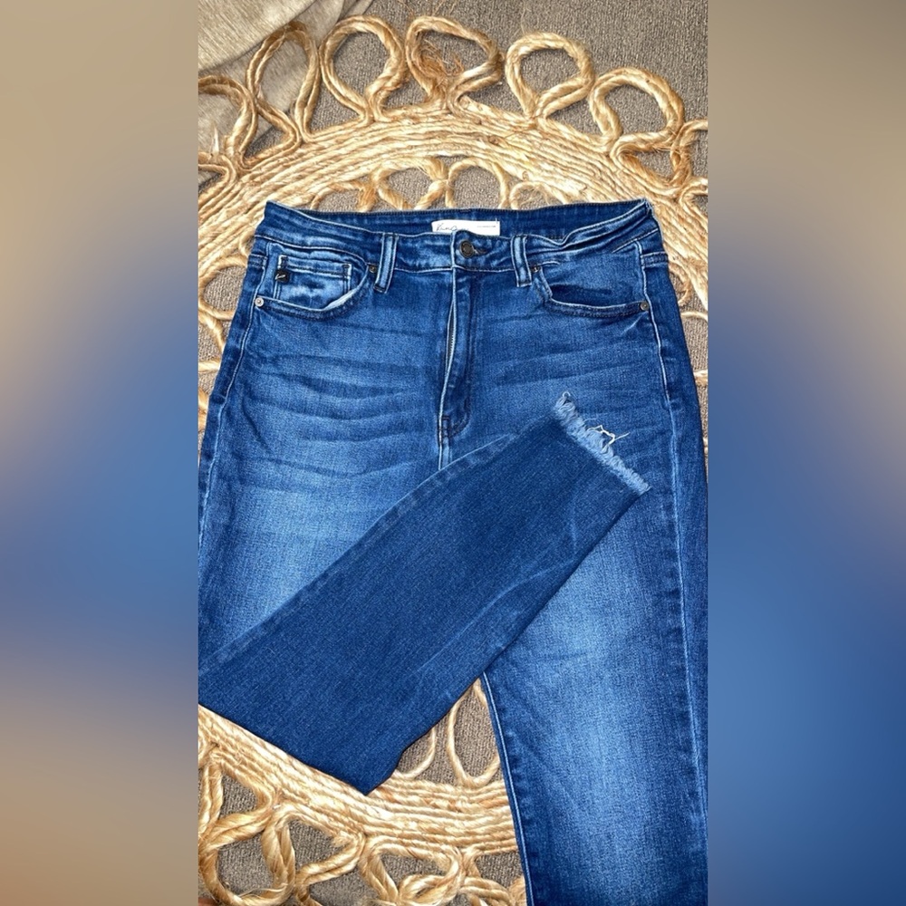 KanCan High Rise Dark Blue Jeans